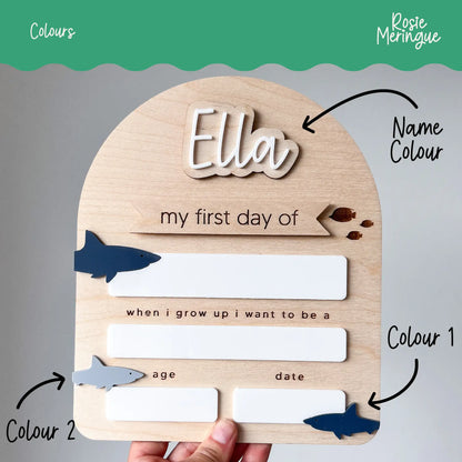 Back to School Boards - Sharks