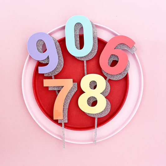 Number Cake Topper Set x10