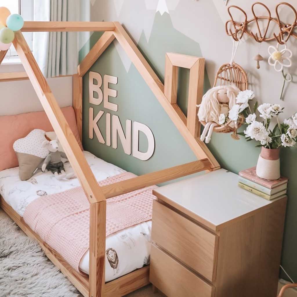 be kind large letters wall art