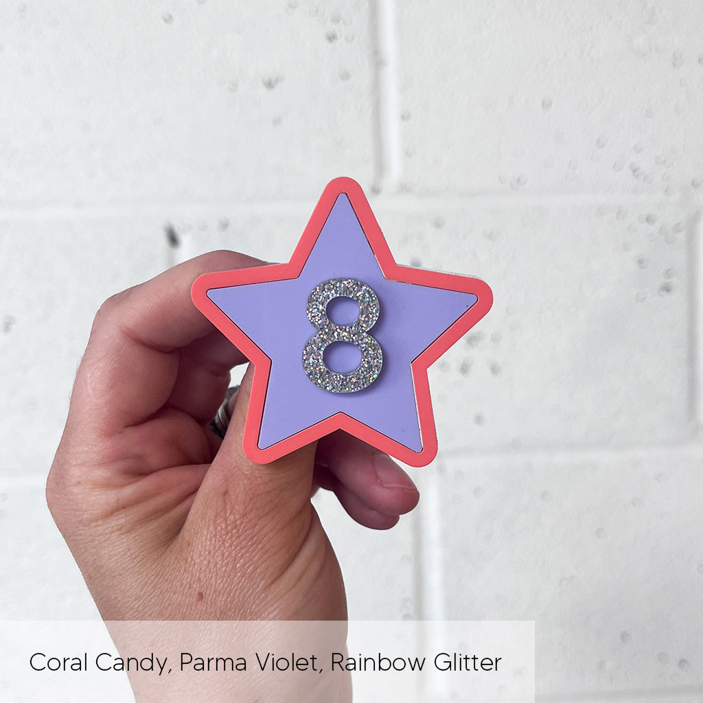 Star Birthday Badge