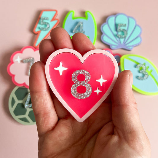 Heart Birthday Badge