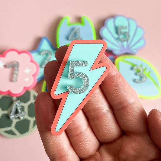 Lightening Birthday Badge