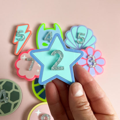 Star Birthday Badge