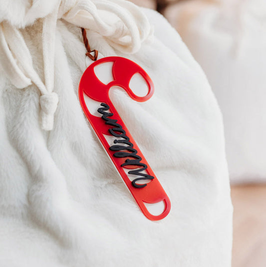 Candy Cane Personalised Name Bauble