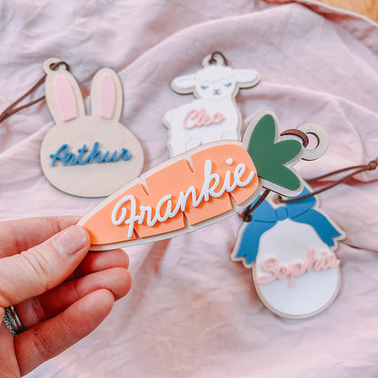 Carrot Personalised Easter Tag