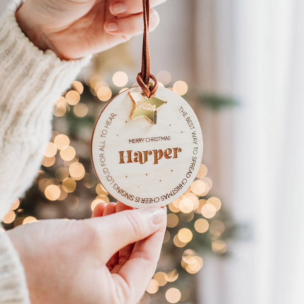 Christmas Cheer Personalised Bauble