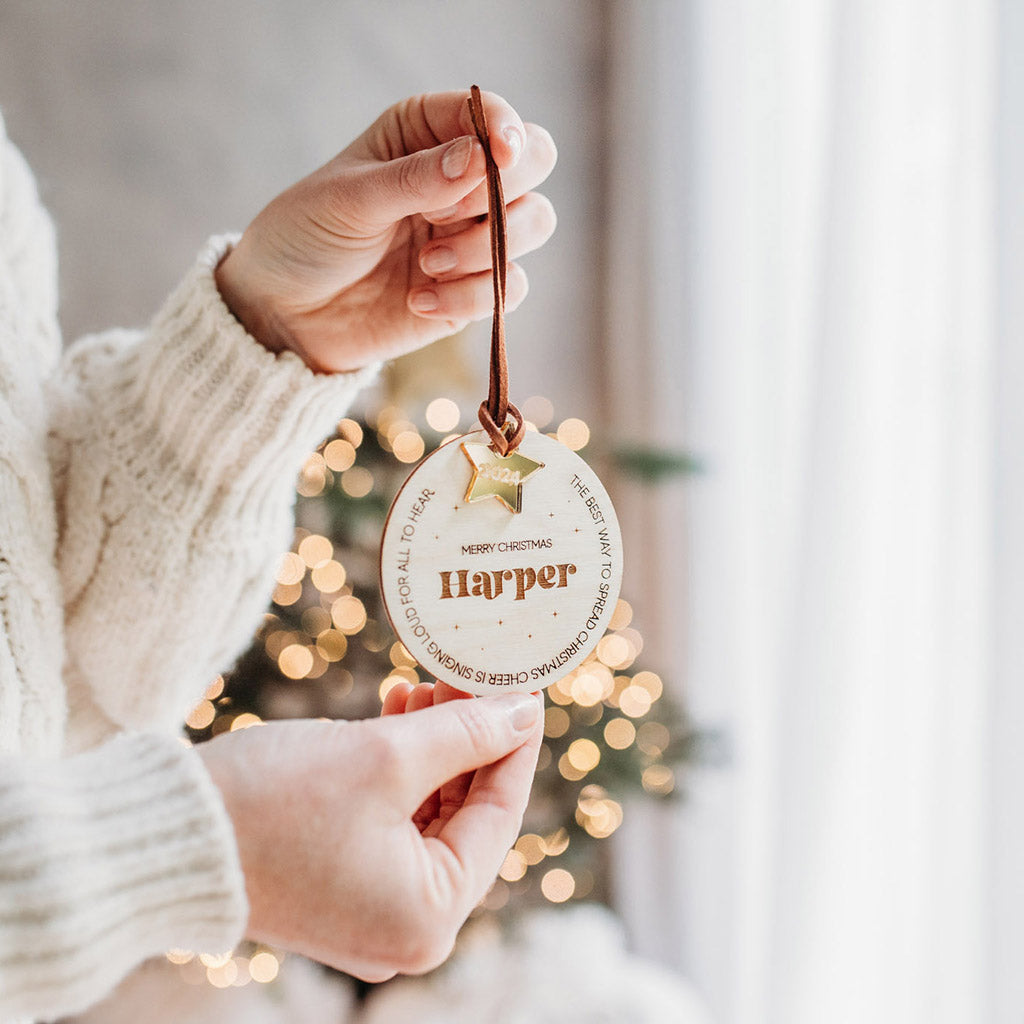 Christmas Cheer Personalised Bauble