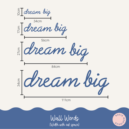 Dream Big Wall Sign