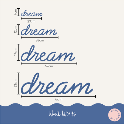 Dream Wall Sign
