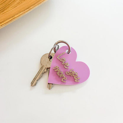 Love You More Keyring