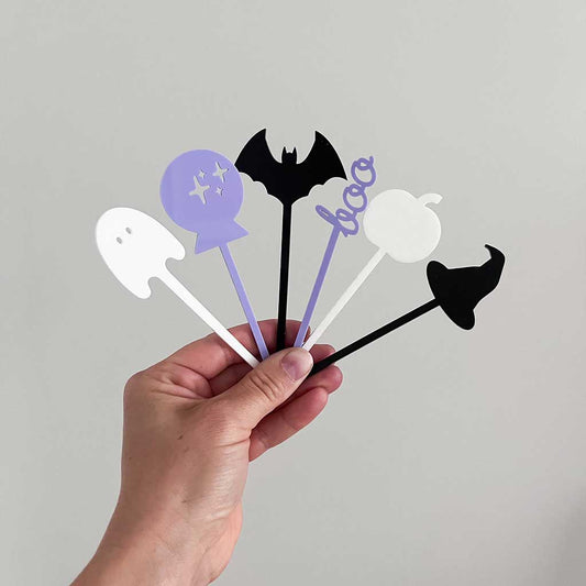 Halloween Cake Toppers/ Drink Mixers