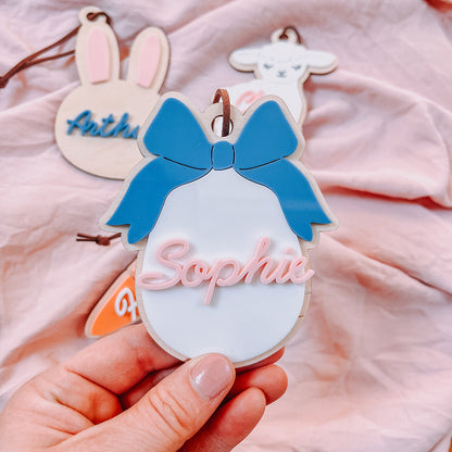 Egg Personalised Easter Tag