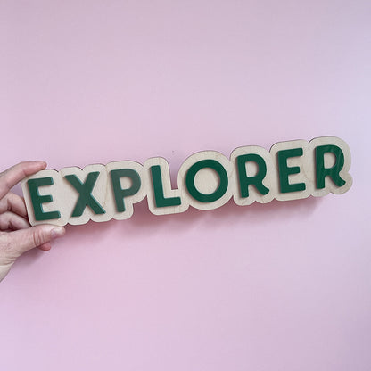 Explore Wall Sign