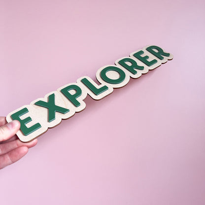 Explore Wall Sign