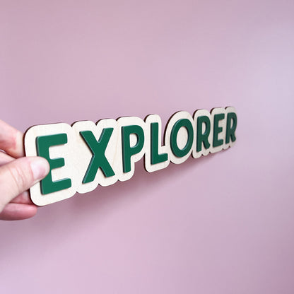 Explore Wall Sign