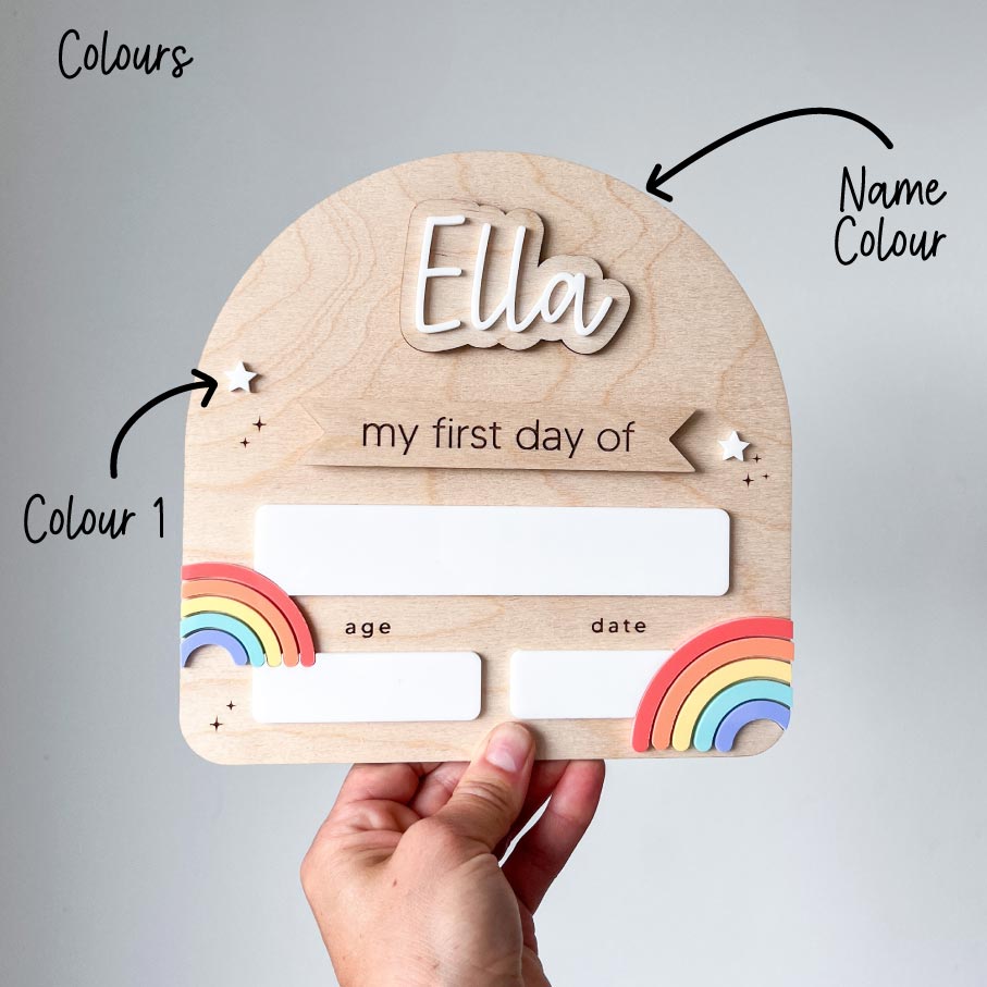 Back to School Boards - Rainbow