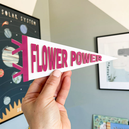 Flower Power Mini Pennant