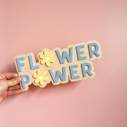 Flower Power Wall Sign