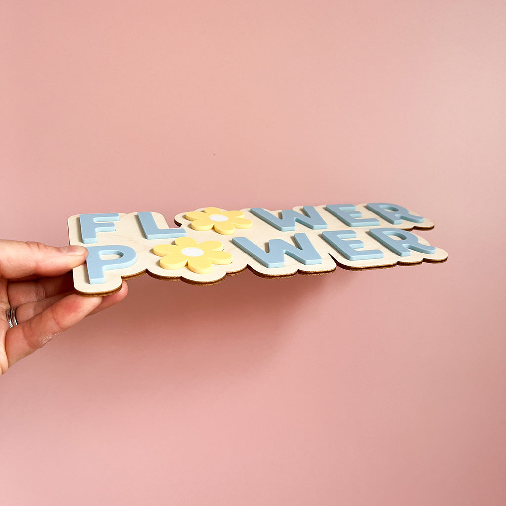 Flower Power Wall Sign