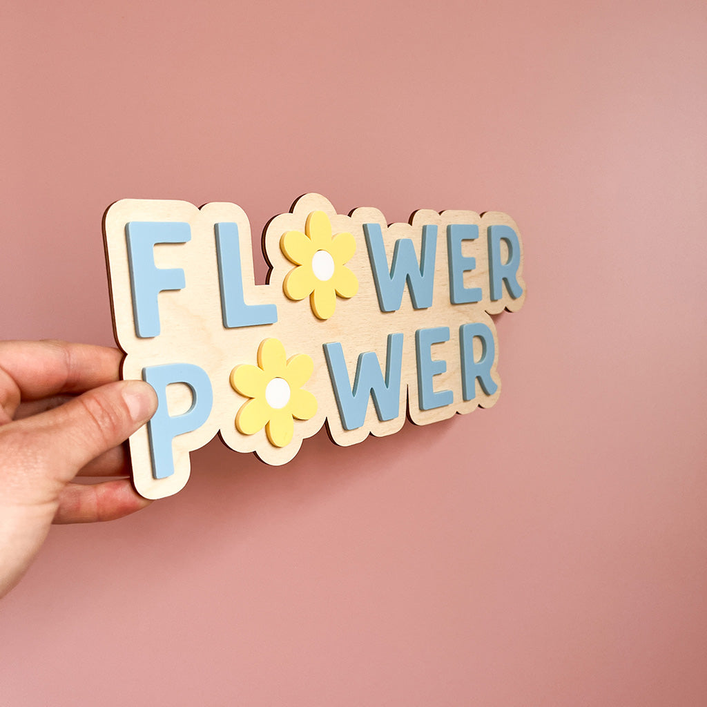 Flower Power Wall Sign