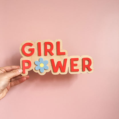 Girl Power Wall Sign