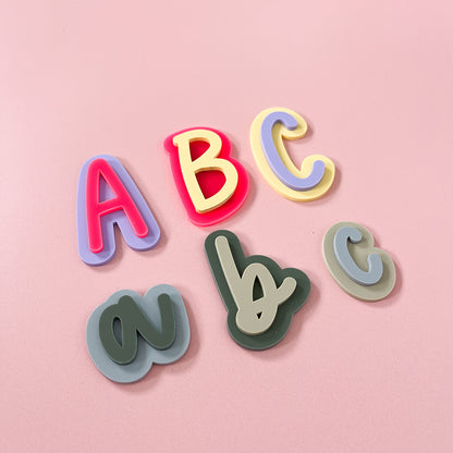 Colourful acrylic alphabet magnets for kids in a choice of letter styles