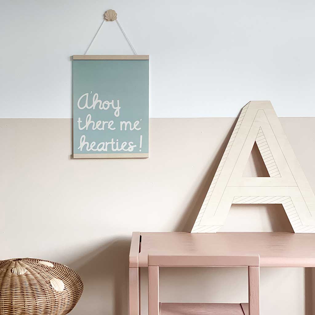 Wooden letters hot sale for nursery