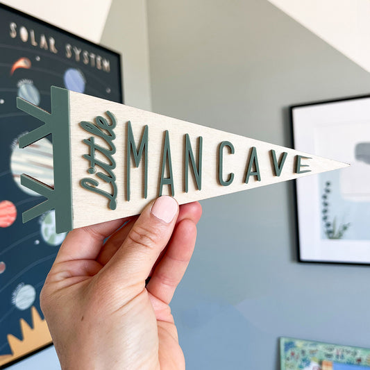 Little Man Cave Mini Pennant