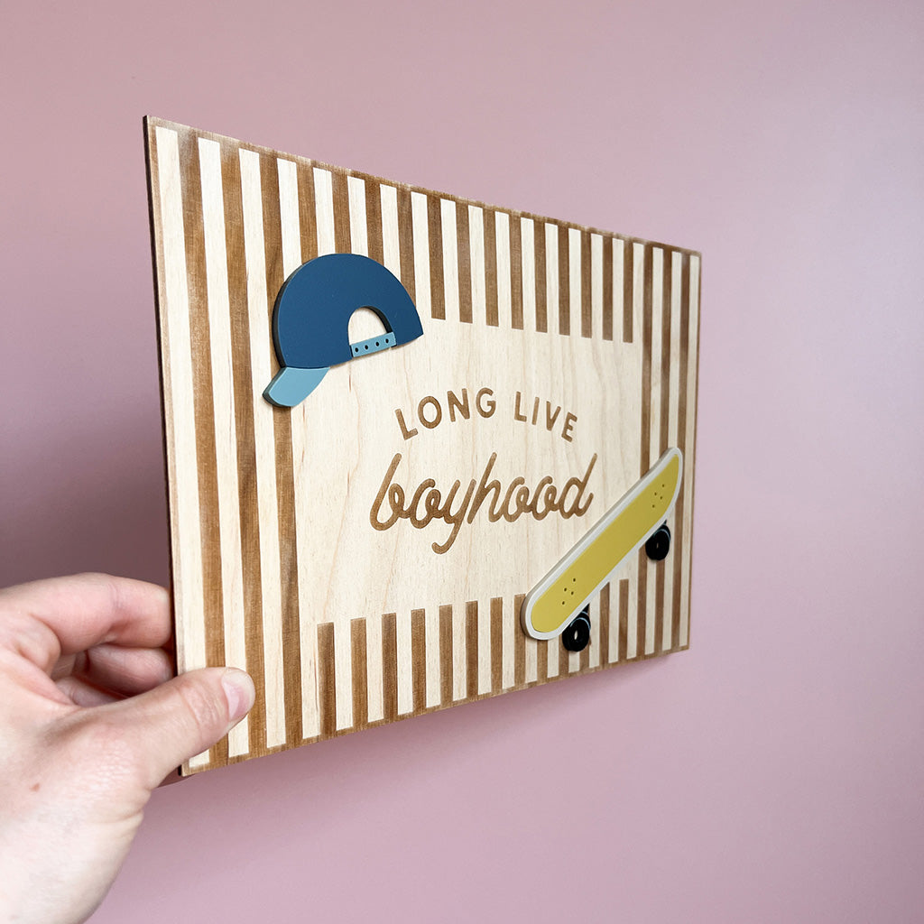 Long Live Boyhood Plaque