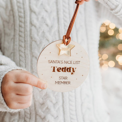 Nice List Personalised Bauble