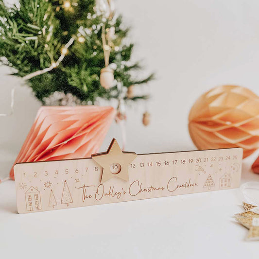 Christmas Countdown Boards Personalised