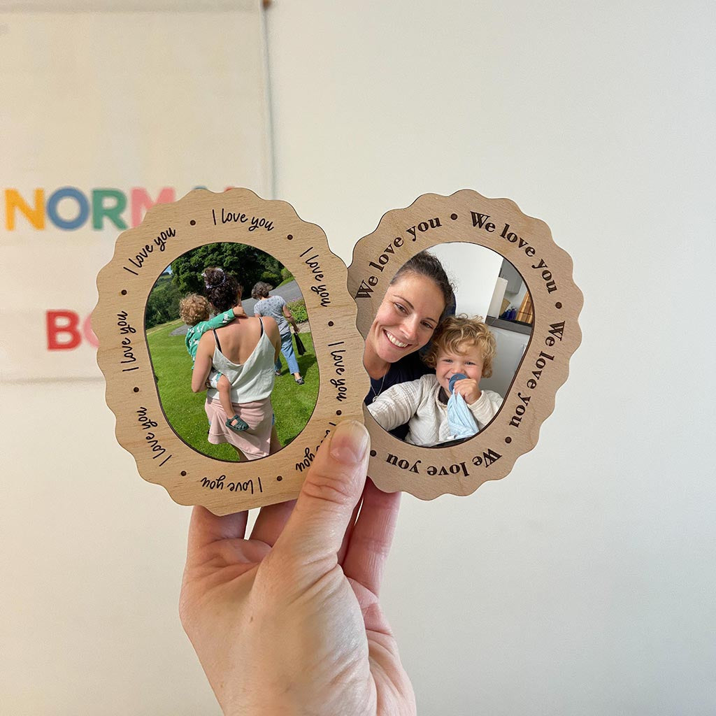 Scalloped Love You Frame for Mum