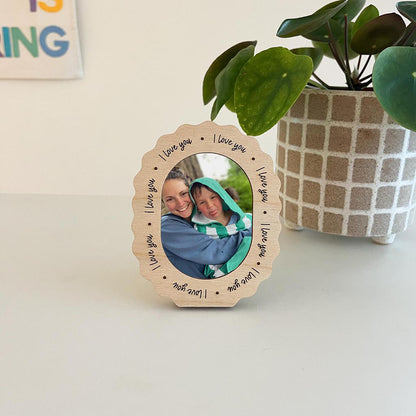 Scalloped Love You Frame for Mum