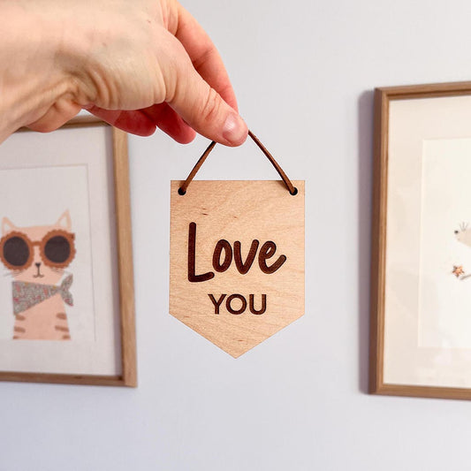 Mini Love You Plaque