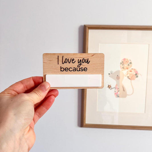 Magnetic I Love You Because Message Board