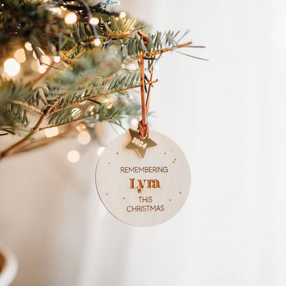 Remembering You Personalised Bauble