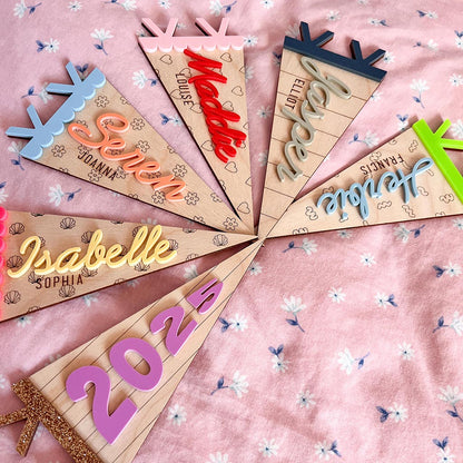Mini Name Flag Shells