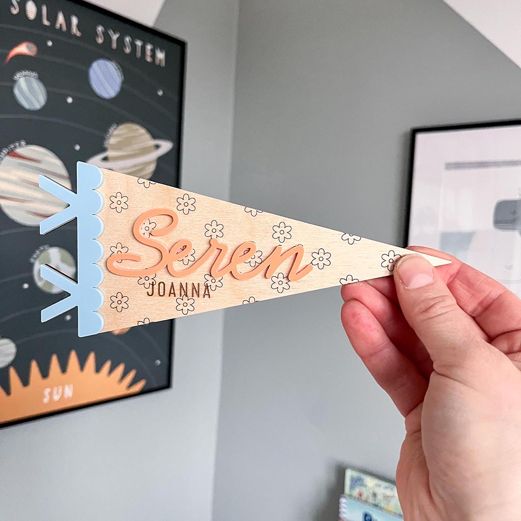 Mini Name Flag Shells