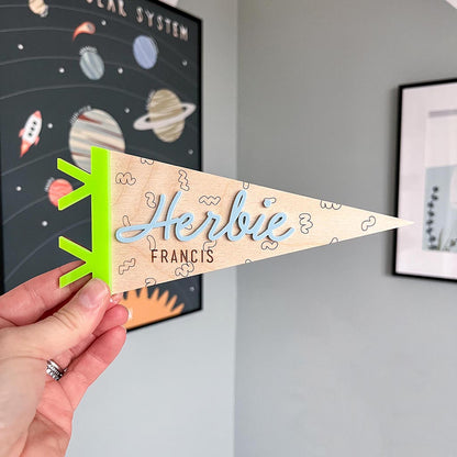 Mini Name Flag Shells