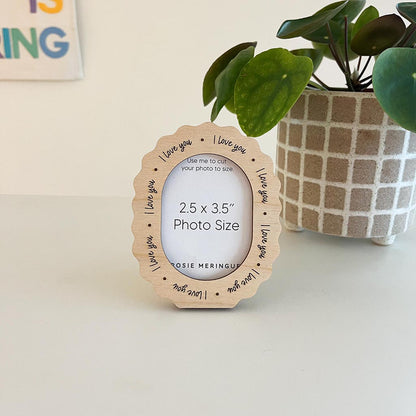 Scalloped Love You Frame for Mum