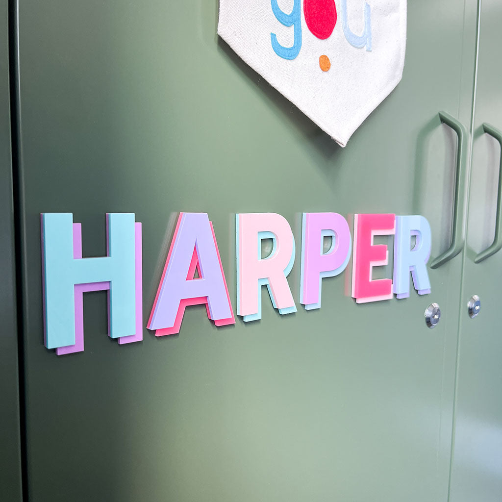 Magnetic Locker Letters Classic