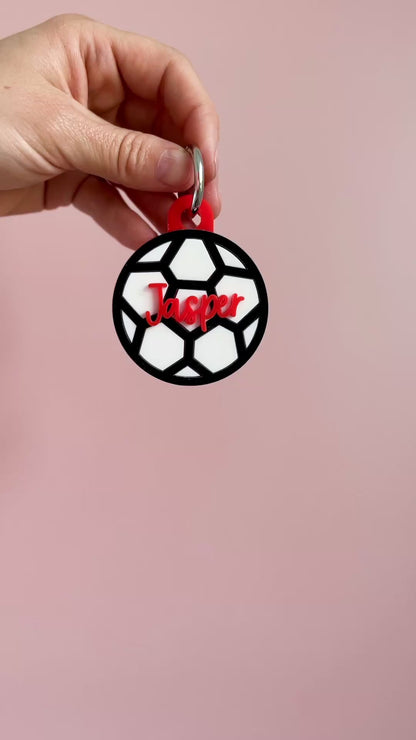 Football Personalised Keyring