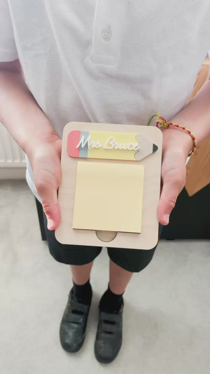 Personalised Teacher Post it Note Pad