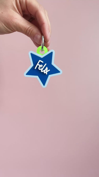 Star Personalised Keyring