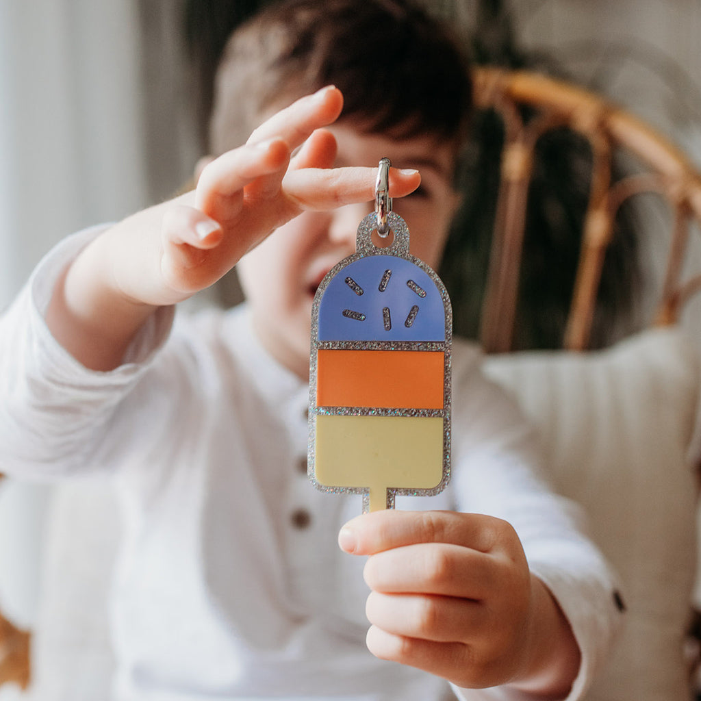 Ice Cream Personalised Keyring