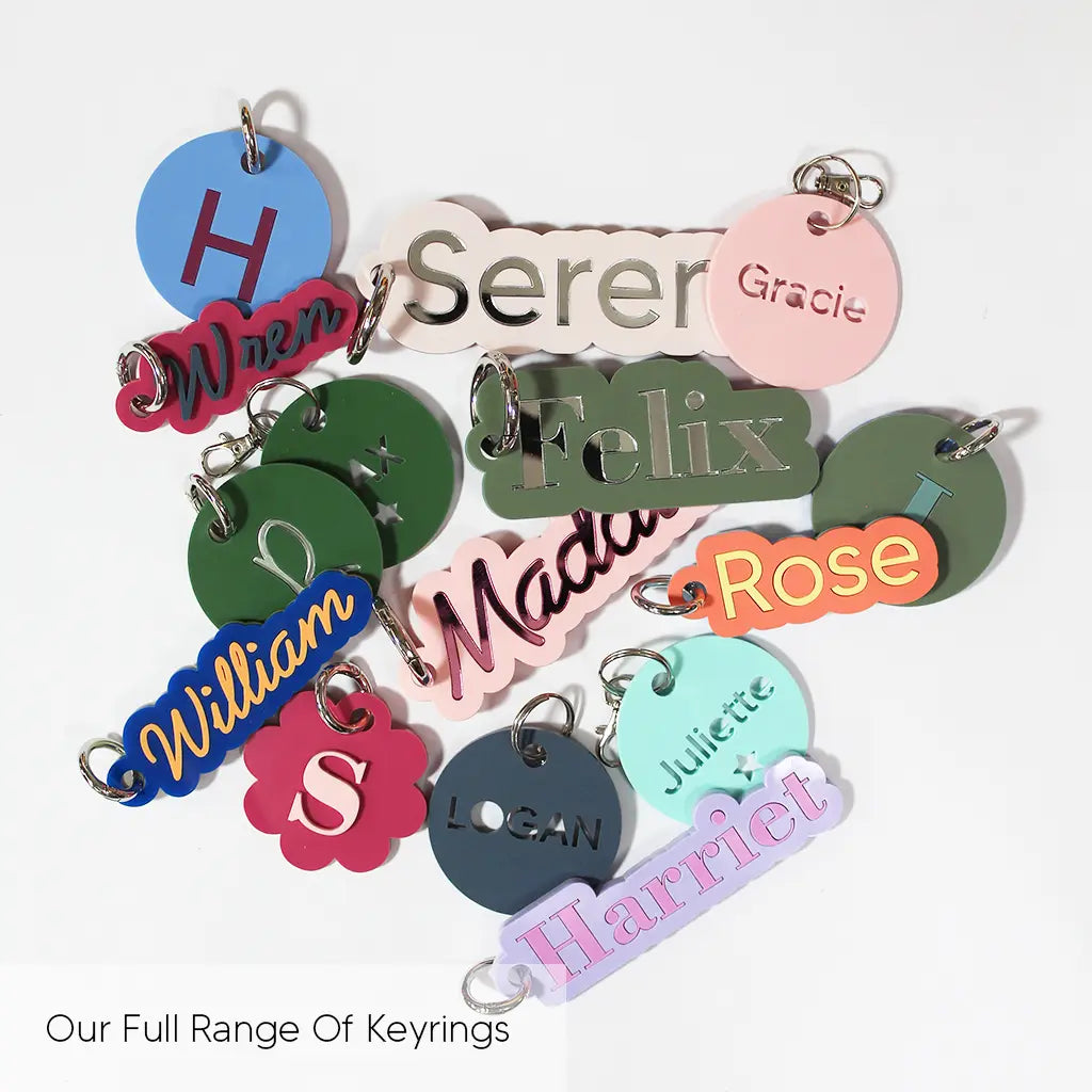 Personalised 2025 initial keyring