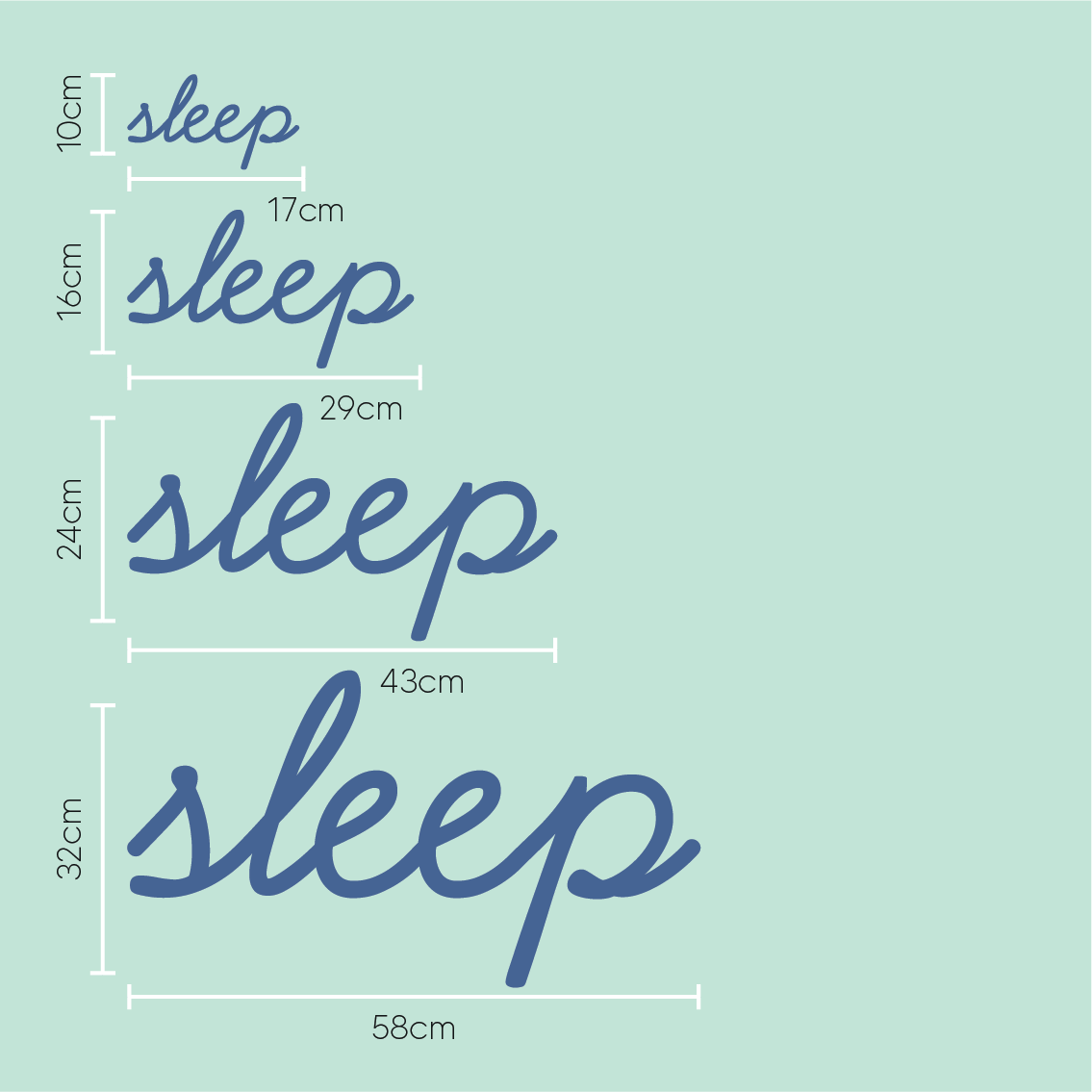 Sleep Wall Sign