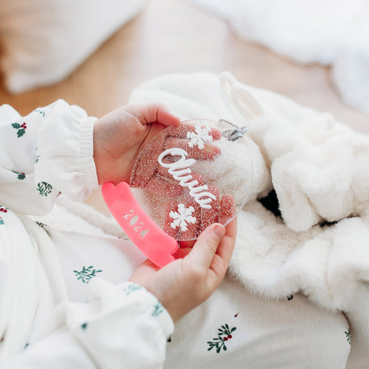 Snowflake Snow Globe Bauble