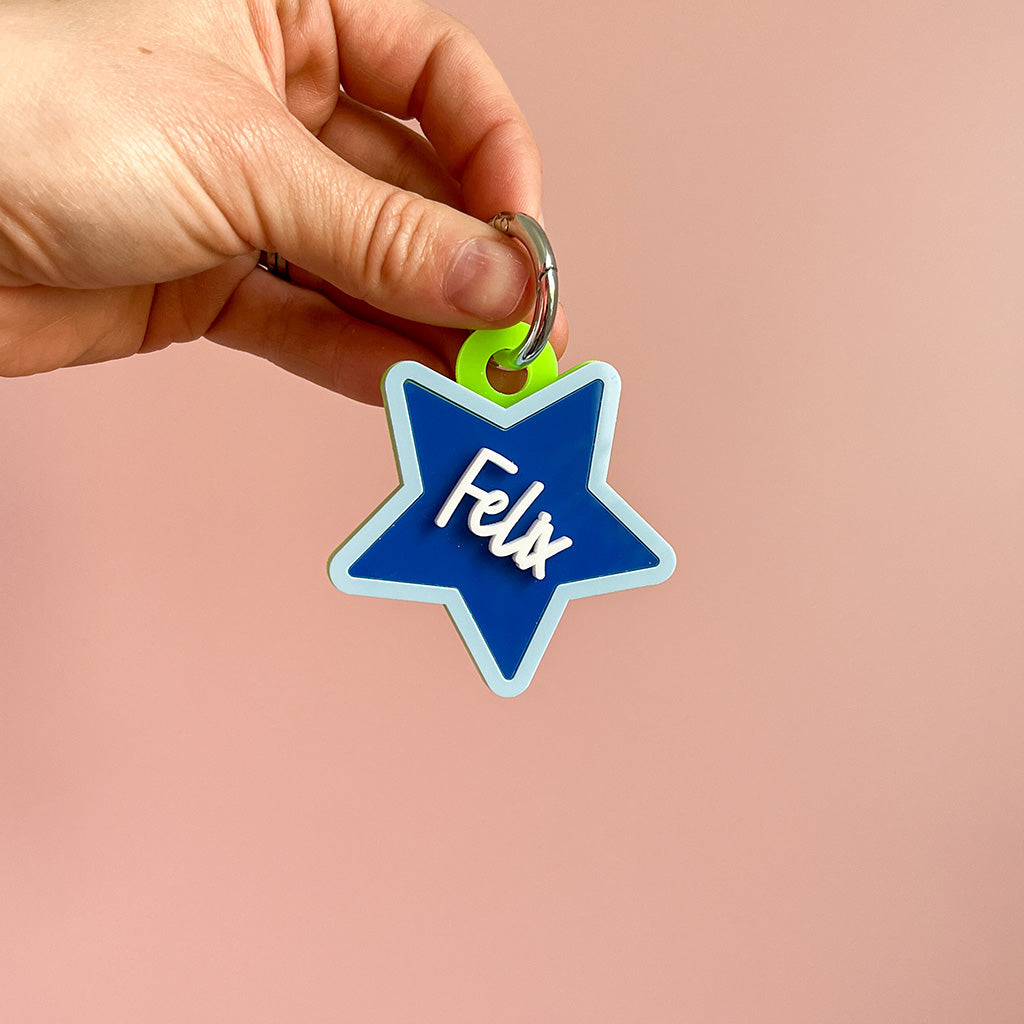 Star Personalised Keyring
