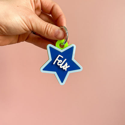 Star Personalised Keyring